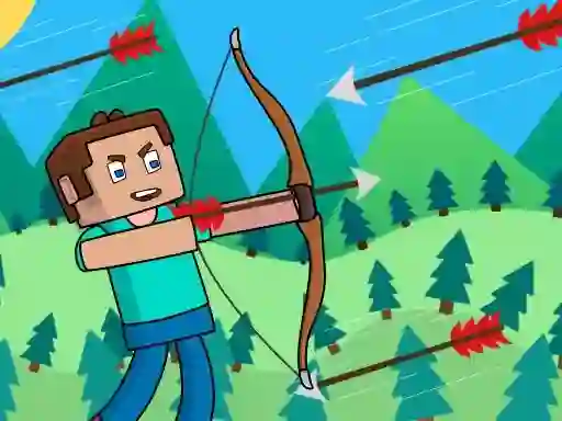 Gêm Noob Archer Monster Attack ar-lein