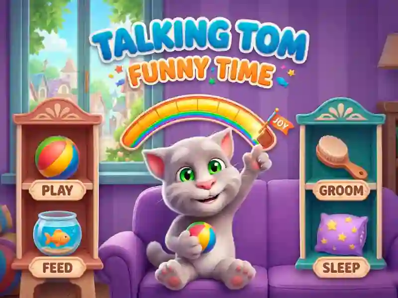 Gêm Talking Tom Funny Time ar-lein