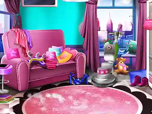 Gêm Girly House Cleaning ar-lein