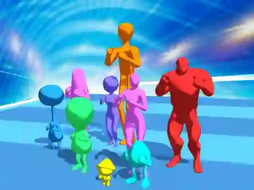 Gêm Stickman Crowd Fight ar-lein