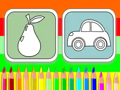 Gêm Fun Coloring Book ar-lein