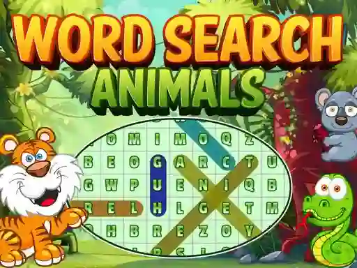 Gêm Word Search Animals ar-lein