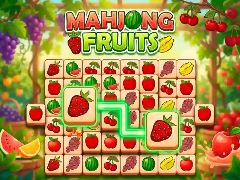 Gêm Mahjong Fruits ar-lein