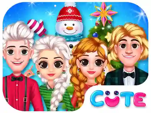 Gêm Frozen Princess Christmas Celebration ar-lein