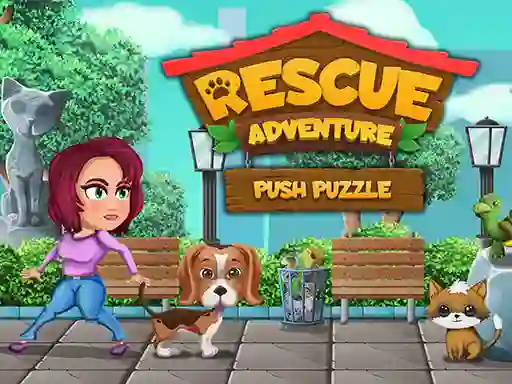 Gêm Rescue Adventure Push Puzzle ar-lein