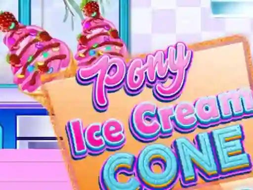 Gêm Pony Ice Cream Cone ar-lein
