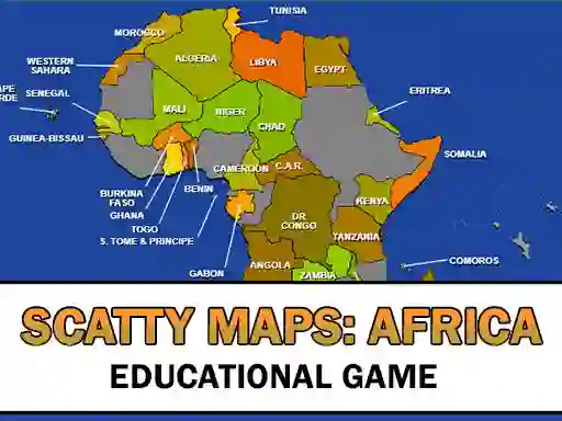 Gêm Scatty Maps Africa ar-lein