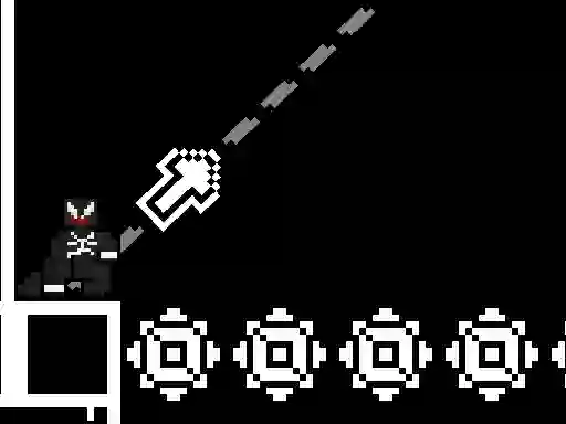 Gêm 8bit Black Ropeman ar-lein