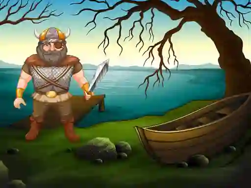 Gêm Viking Warrior Battle: Puzzle ar-lein