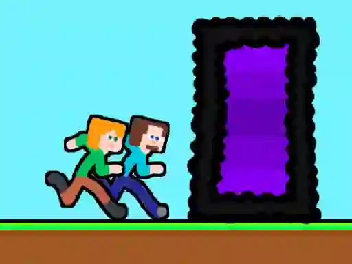 Gêm Steveman and Alexwoman: Easter Egg ar-lein