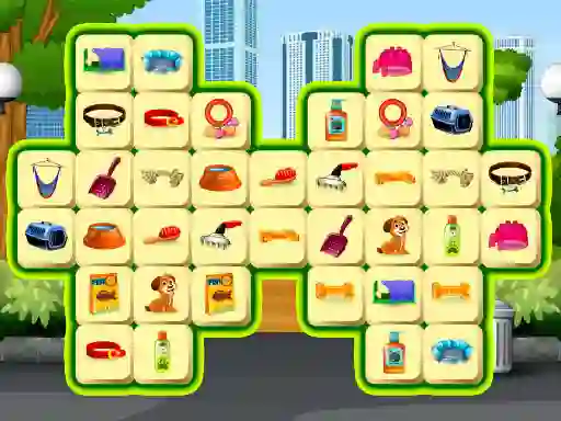 Gêm Pet Care Mahjong ar-lein