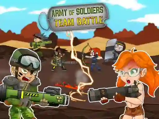 Gêm Army of soldiers: Team Battle ar-lein