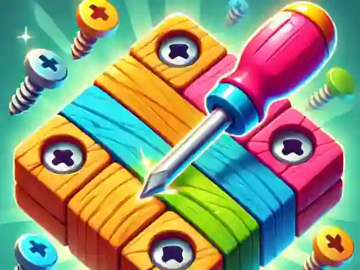 Gêm Unscrew Wood Puzzle ar-lein