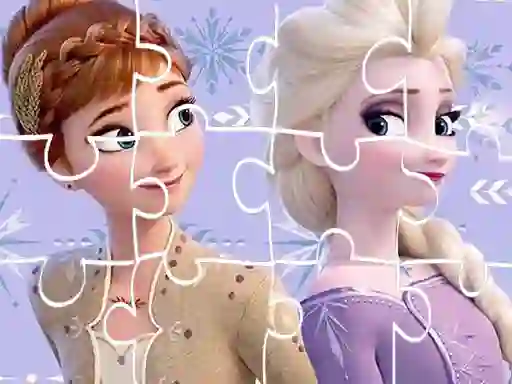 Gêm Frozen Sister Jigsaw ar-lein