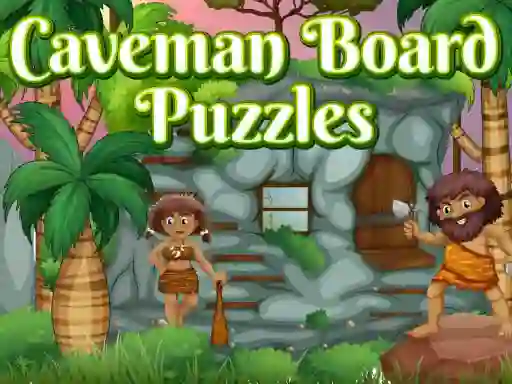 Gêm Caveman Board Puzzles ar-lein