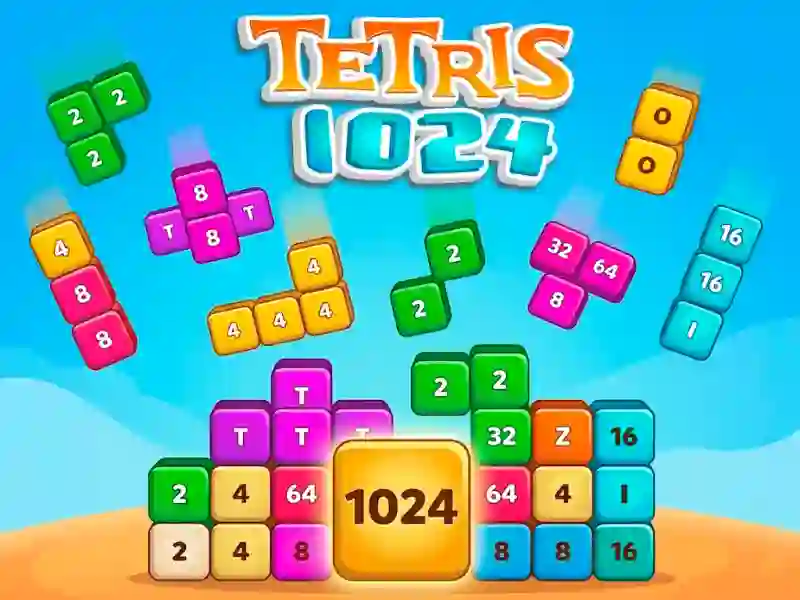 Gêm Tetris 1024 ar-lein