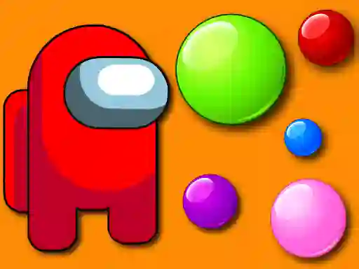 Gêm Among Them Bubble Shooter ar-lein