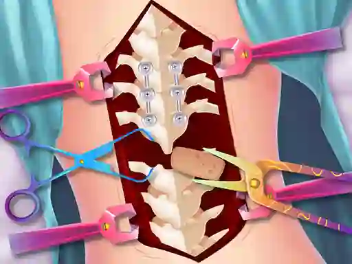 Gêm Anna Scoliosis Surgery ar-lein