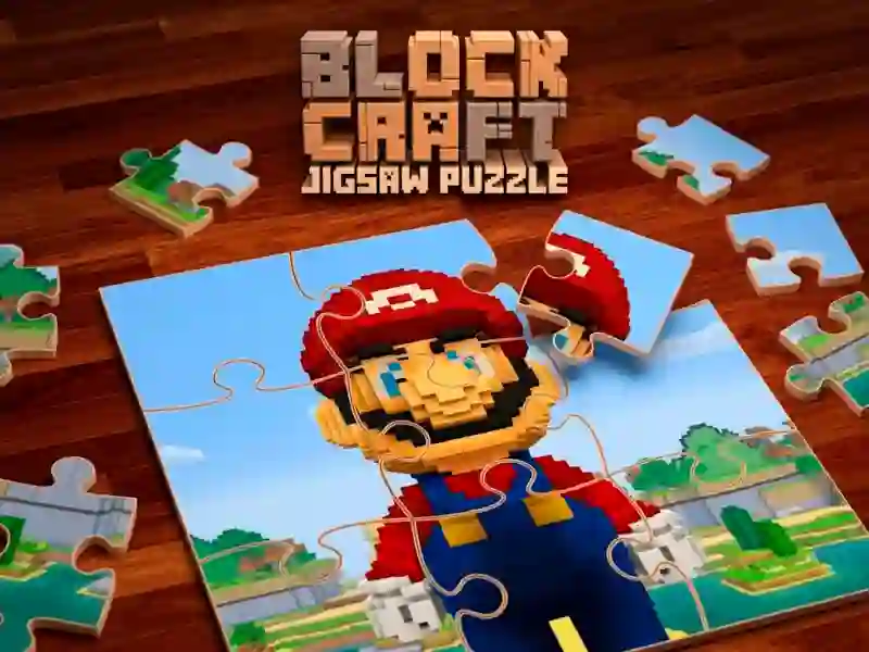 Gêm Block Craft Jigsaw Puzzle ar-lein