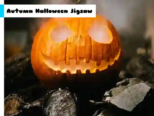 Gêm Autumn Halloween Jigsaw ar-lein