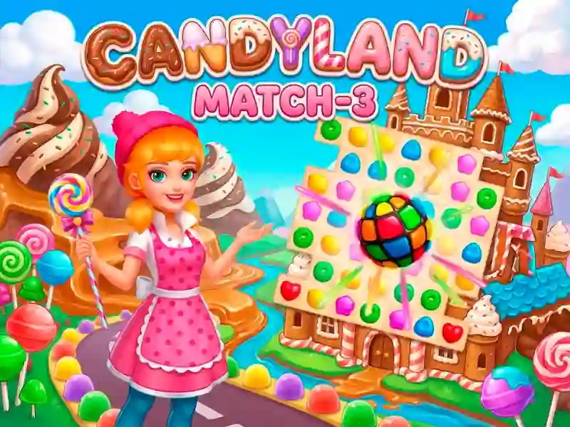 Gêm Candyland: Match-3 ar-lein