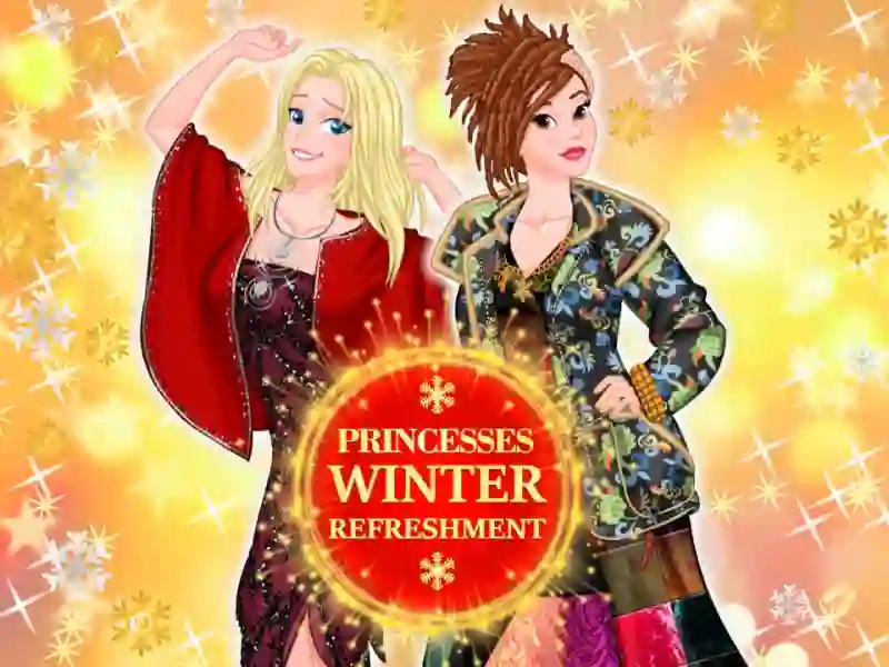 Gêm Princesses winter refreshment ar-lein