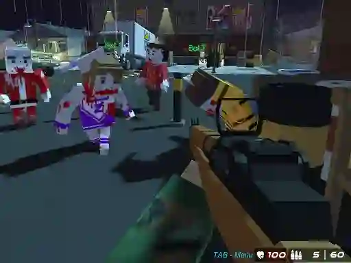 Gêm GunGame 24 Pixel ar-lein
