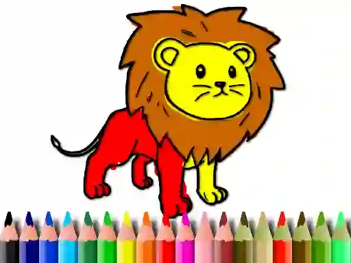 Gêm Back To School: Lion Coloring Book ar-lein