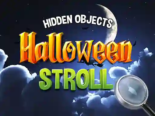 Gêm Hidden Objects: Halloween Stroll ar-lein