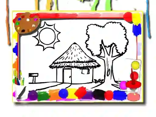 Gêm Back To School: House Coloring Book ar-lein