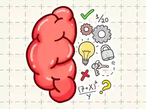 Gêm Brain Tricky Puzzles ar-lein
