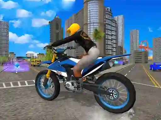 Gêm City Bike Stunt Racing ar-lein