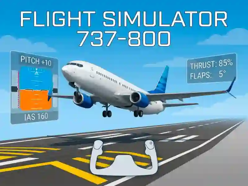 Gêm Flight Simulator 737-800 ar-lein
