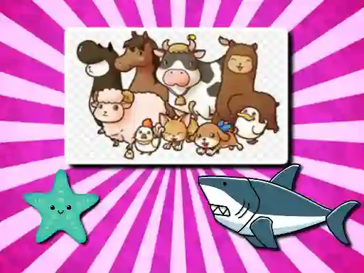 Gêm Animal Puzzle ar-lein