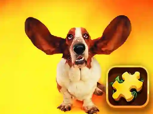 Gêm Funny Dogs Puzzle ar-lein