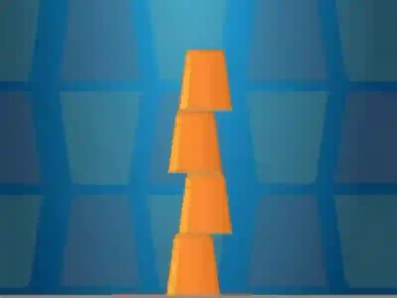 Gêm Cups Tower Builder ar-lein