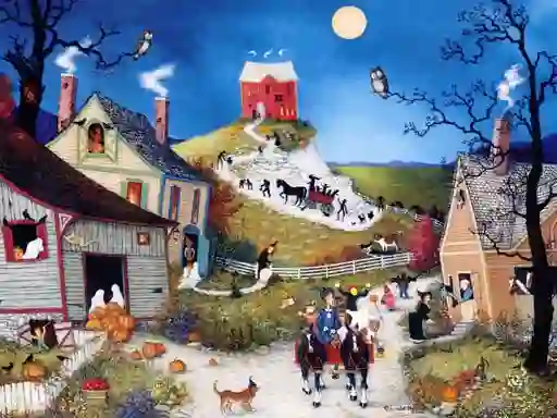 Gêm Art Villages Differences ar-lein