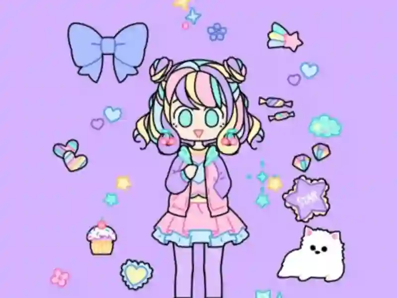 Gêm Pastel Girl Dress Up ar-lein