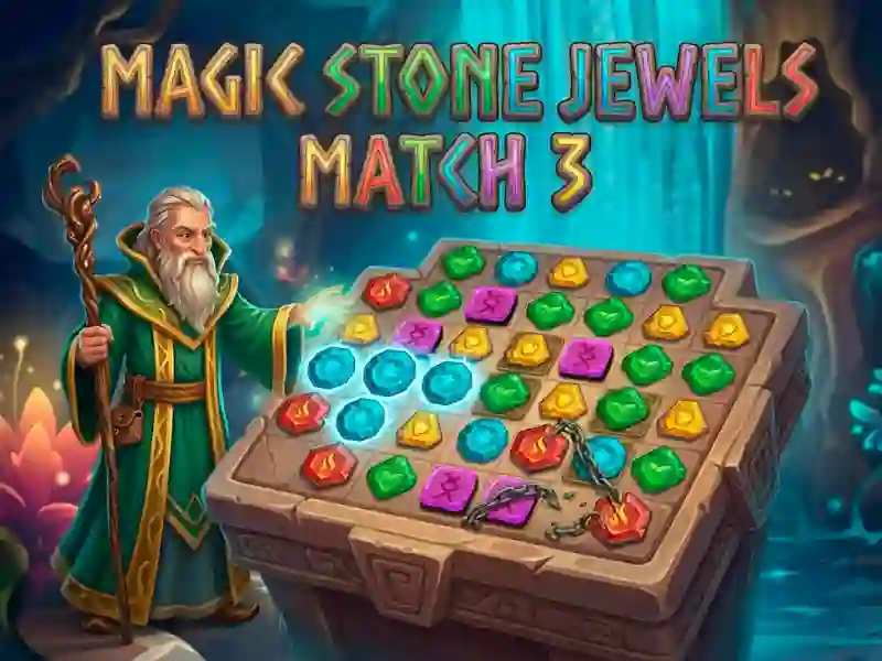 Gêm Magic Stone Jewels Match 3 ar-lein