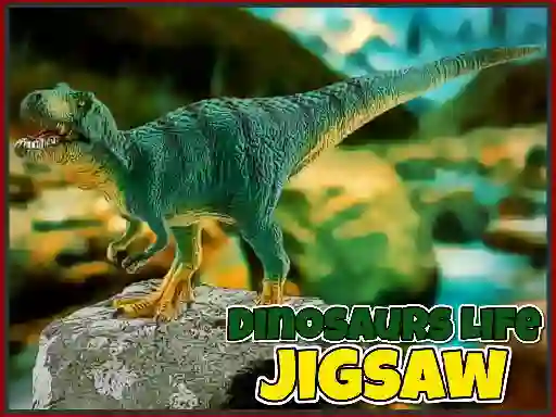 Gêm Dinosaurs Life Jigsaw ar-lein