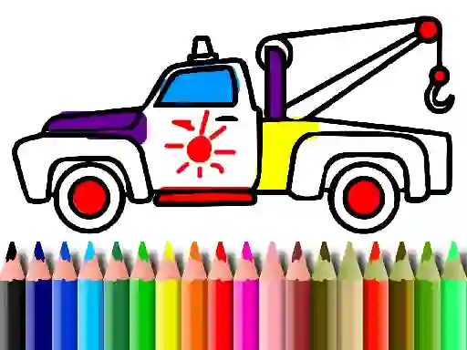 Gêm Back To School: Trucks Coloring ar-lein