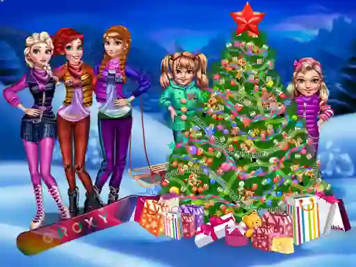 Gêm Princess Christmas Night ar-lein