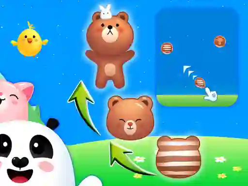 Gêm Animal Merge: Bubble Shooter ar-lein