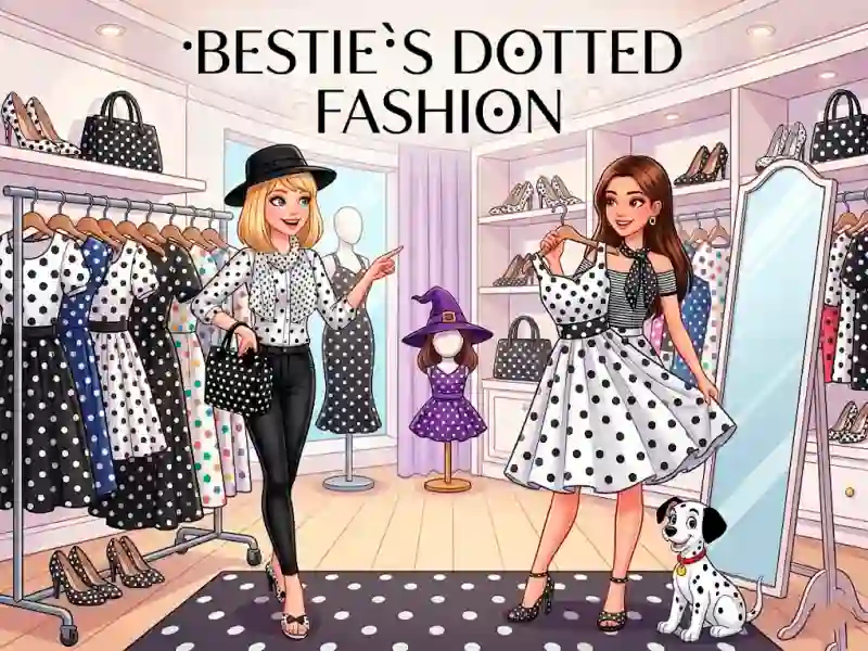 Gêm Bestie`s Dotted Fashion ar-lein