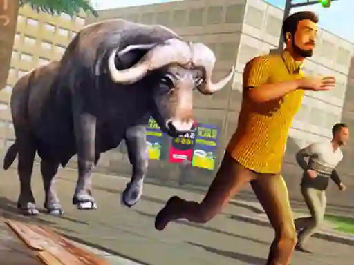 Gêm Angry Bull Attack Wild Hunt Simulator ar-lein