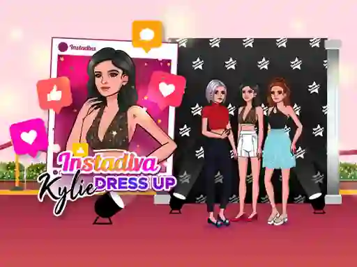 Gêm Instadiva Kylie Dress Up ar-lein