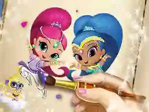 Gêm Shimmer And Shine Coloring Book ar-lein