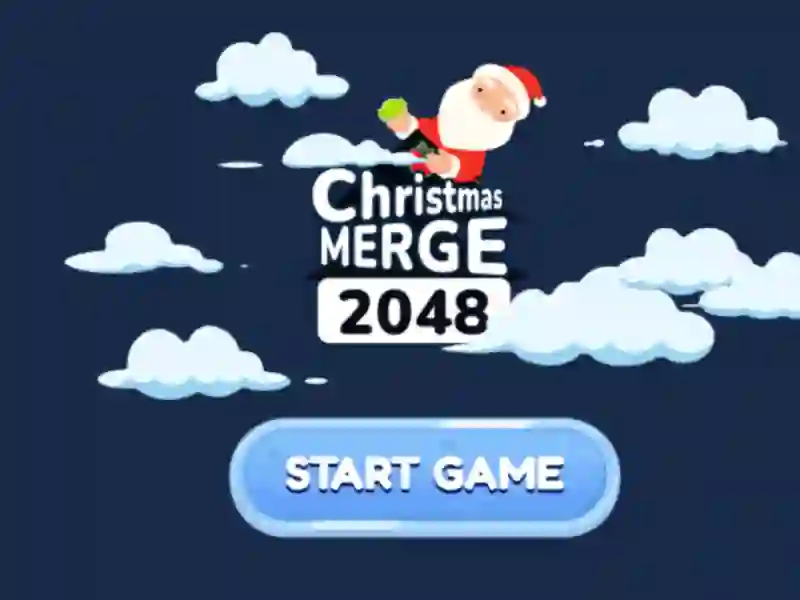 Gêm Christmas Merge 2048 ar-lein