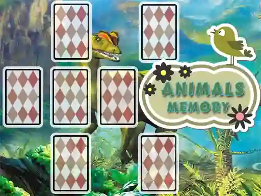 Gêm Animals Cards Memory ar-lein