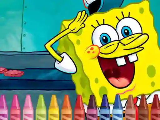 Gêm Sponge Bob Coloring ar-lein